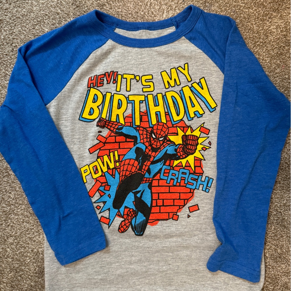 Jumping Beans Spider-Man Birthday Shirt - sz 6